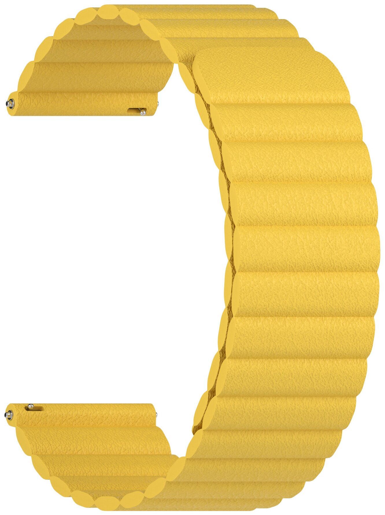 Универсальный кожаный ремешок LYAMBDA POLLUX для часов 20 mm DSP-15-20-YL Yellow