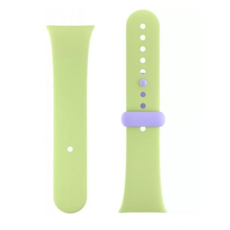 Ремешок силиконовый для умных Redmi Watch 3 Silicone Strap лаймовый зеленый - фото 2