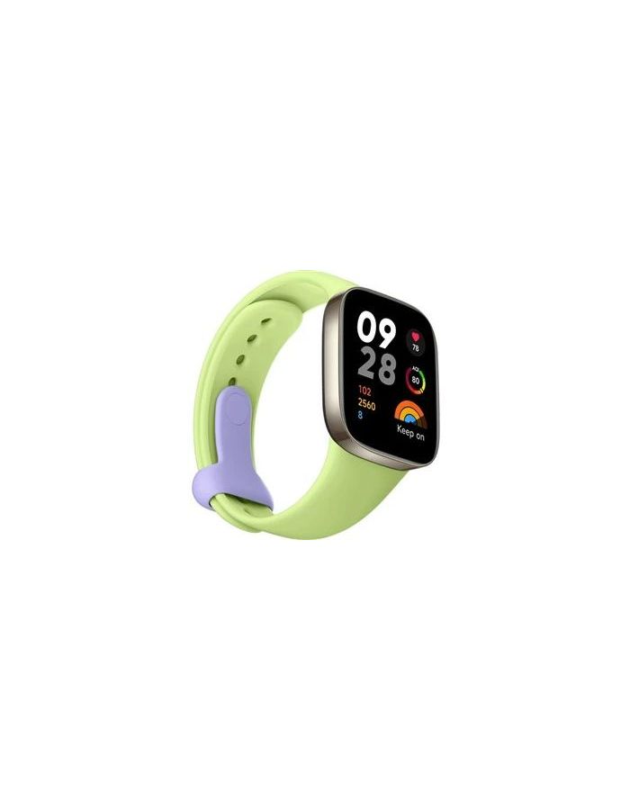 Ремешок силиконовый для умных Redmi Watch 3 Silicone Strap лаймовый зеленый