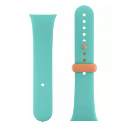 Ремешок силиконовый для умных часов Redmi Watch 3 Silicone Strap голубая аква - фото 2