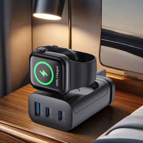 Сетевое зарядное устройство MEOW с функцией беспроводной зарядки Apple Watch - фото 4
