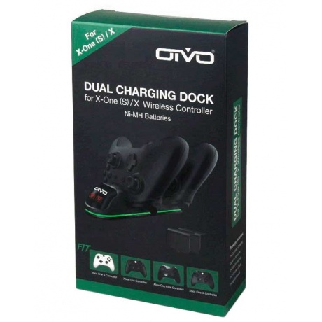 Зарядная станция Oivo Dual Charging Station LED 2xBattery 600mAh IV-X1876 для Xbox One X - фото 4