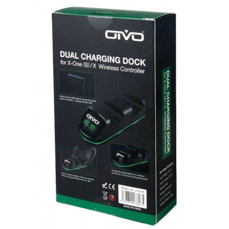Зарядная станция Oivo Dual Charging Station LED 2xBattery 600mAh IV-X1876 для Xbox One X - фото 5
