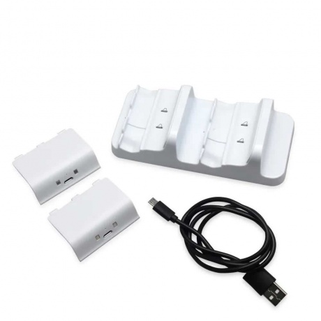Зарядное устройство Dobe TYX-532S/X Dual Charging Stantion + Battery Pack 600mAh Black для Xbox One S - фото 8