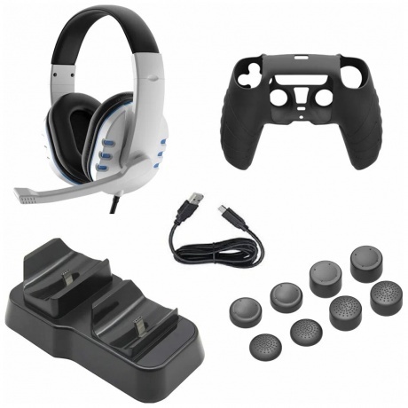 Набор 12 в 1 Red Line для геймпада игровой приставки P5 черный HS-PS5035 1769₽