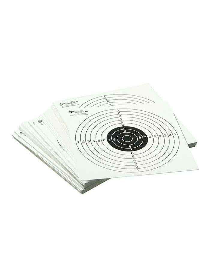 Мишень для стрельбы Strike One №4 бумажная (100 шт) черная резьбовая стальная палка для стрельбы круглая стальная мишень для стрельбы