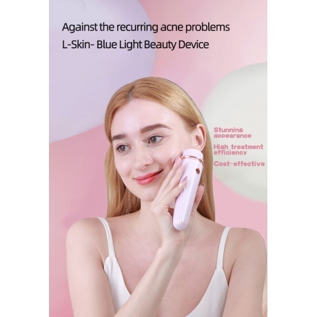 Косметологический аппарат для лечения акне FitTop L-Skin PINK - фото 3