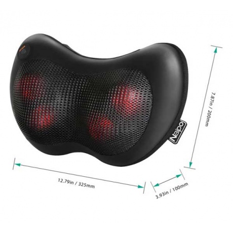 Массажная подушка NAIPO MGP-129A для массажа спины шеи - фото 7