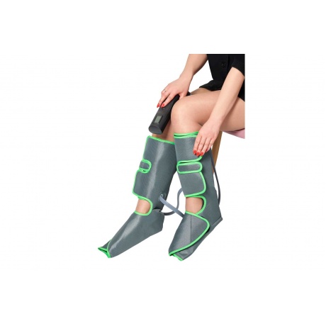 Компрессионный лимфодренажный массажер для ног Bradex серый - фото 2