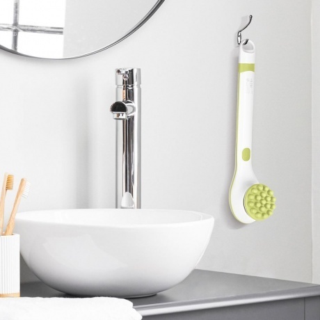 Щетка-массажер для тела Kitfort КТ-3161-2 бело-фисташковый - фото 14