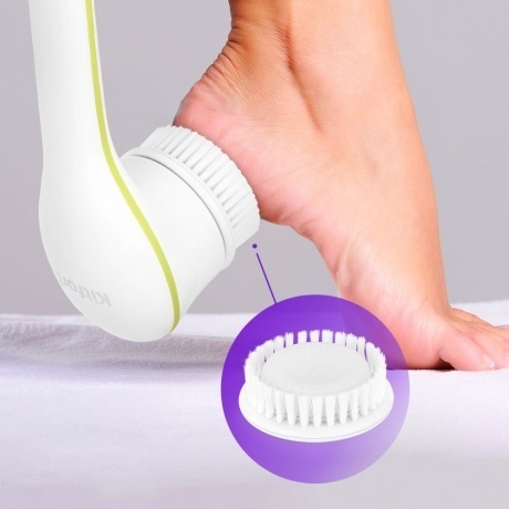 Щетка-массажер для тела Kitfort КТ-3161-2 бело-фисташковый - фото 15