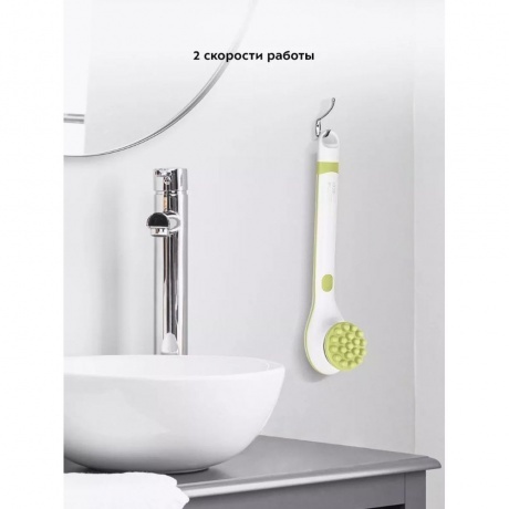 Щетка-массажер для тела Kitfort КТ-3161-2 бело-фисташковый - фото 23