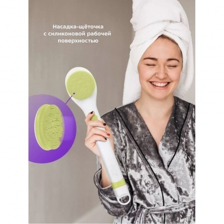 Щетка-массажер для тела Kitfort КТ-3161-2 бело-фисташковый - фото 27