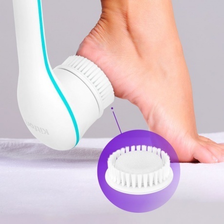 Щетка-массажер для тела Kitfort КТ-3161-3 бело-бирюзовый - фото 13