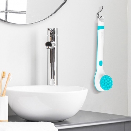 Щетка-массажер для тела Kitfort КТ-3161-3 бело-бирюзовый - фото 19