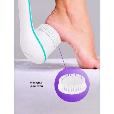 Щетка-массажер для тела Kitfort КТ-3161-3 бело-бирюзовый - фото 23