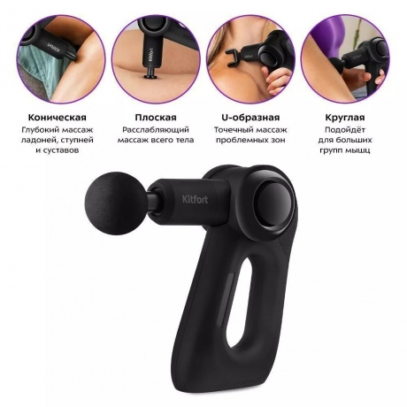 Перкуссионный массажер Kitfort КТ-2965 - фото 2