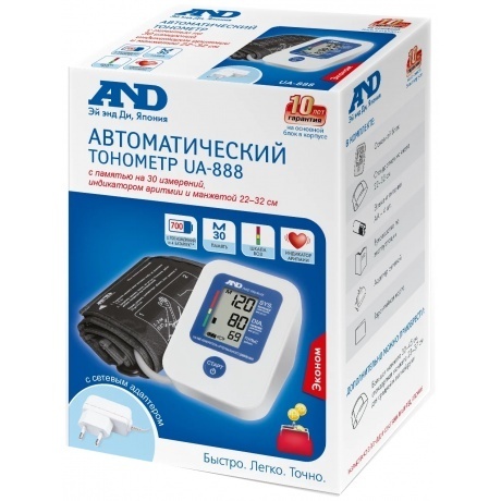 Тонометр с манжетой и адаптером AND UA-888AC - фото 2