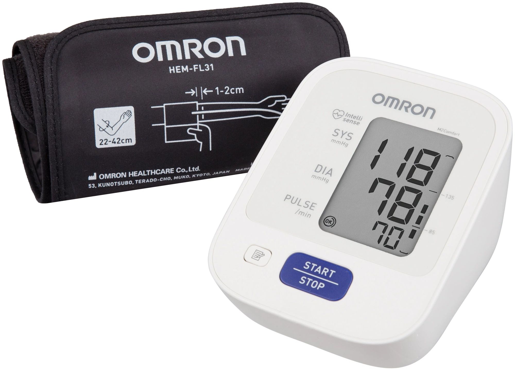 Тонометр OMRON М2 Comfort (ALRU) с адаптером omron тонометр м2 basic автоматический