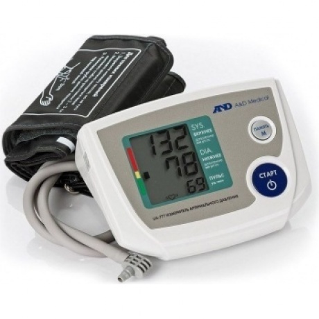 Тонометр автоматический с адаптером AND UA-777 AC-L с большой манжетой - фото 2