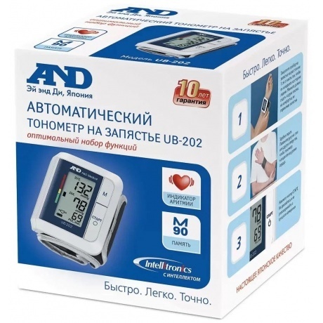 Тонометр автоматический на запястье AND UB-202 - фото 3