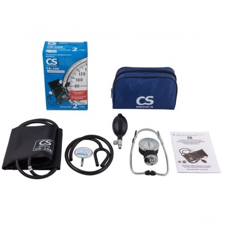 Тонометр механический CS Medica CS-106 с фонендоскопом - фото 2