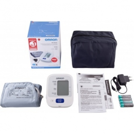 Тонометр автоматический с адаптером Omron М2 Basic (HEM-7121-ARU) - фото 6