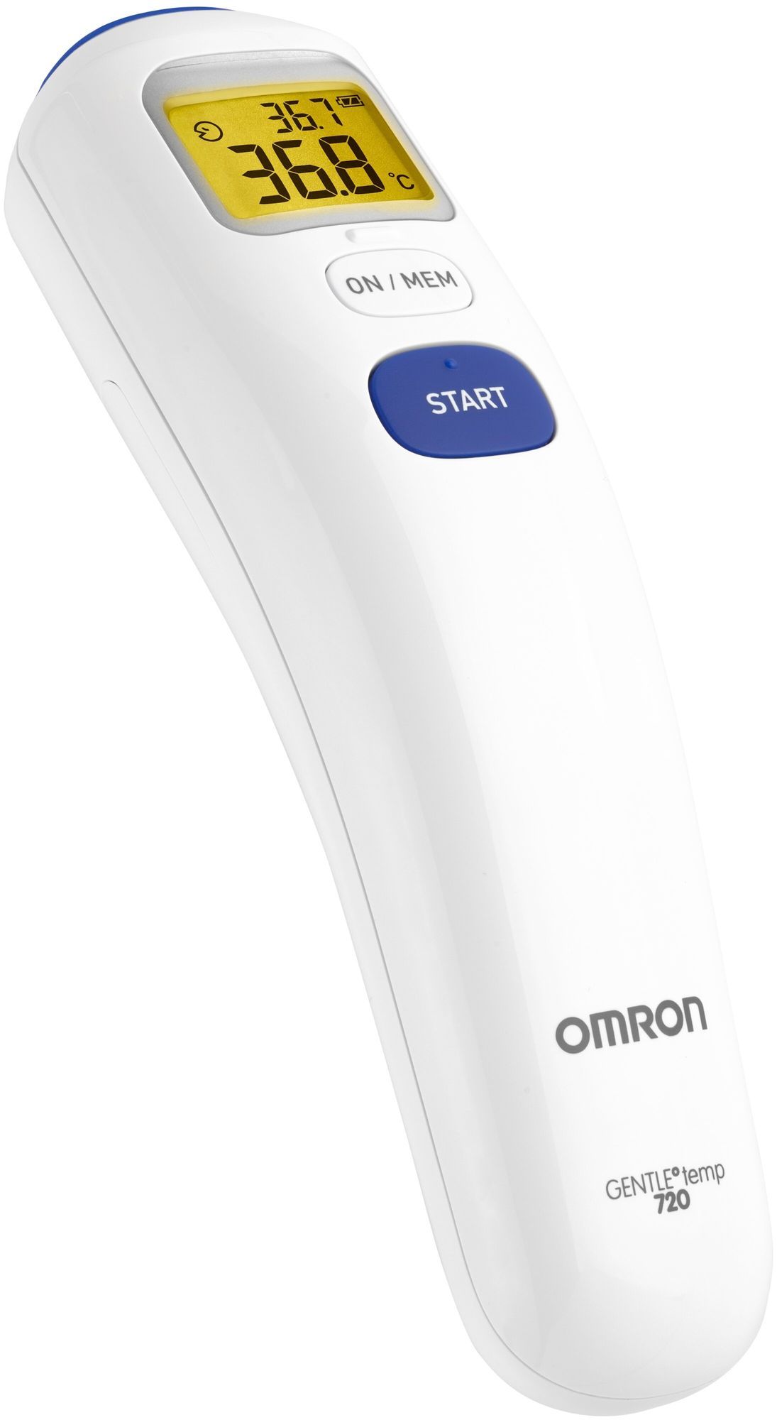 Термометр OMRON Gentle Temp 720 (MC-720-E) (бесконтактный) термометр электронный omron gentle temp 720 mc 720 e инфракрасный память звуковой сигнал белый