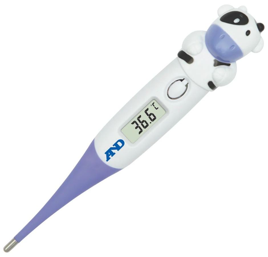 Термометр электронный AND DT-624 Корова синий/белый