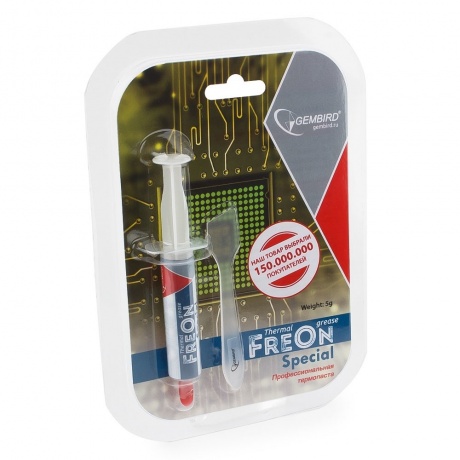 Термопаста Gembird FreOn SPECIAL GF-11-5 5гр шприц 286₽