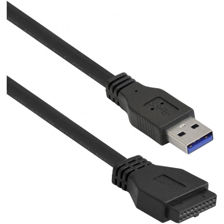 Планка USB ExeGate U3H-625 3,5&quot; черная (EX283580RUS) - фото 3