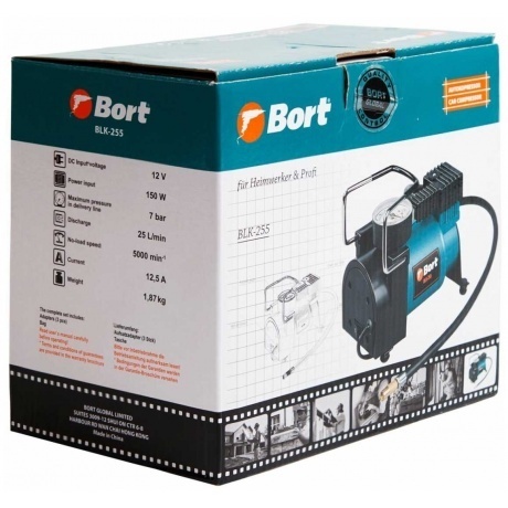 Компрессор автомобильный Bort BLK-255 - фото 2