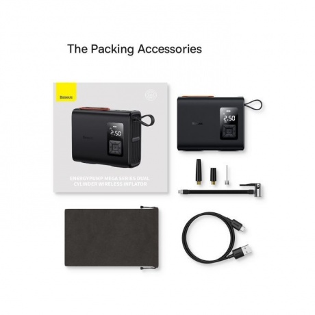 Автомобильный компрессор Baseus Mega EnergyPump BS-CG007 (CRNL060001) - фото 9