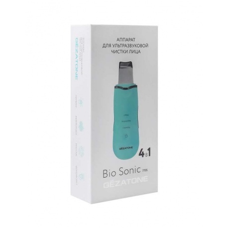 Аппарат для ультразвуковой чистки и лифтинга Gezatone Bio Sonic 770S, зеленый - фото 3