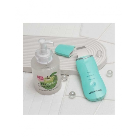 Аппарат для ультразвуковой чистки и лифтинга Gezatone Bio Sonic 770S, зеленый - фото 7