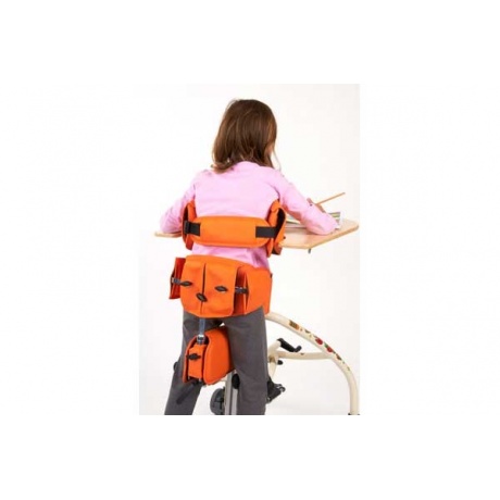 Вертикализатор для взрослых и детей с ДЦП Armed Fumagalli Robin Размер 1 цвет оранжевый с универсальным столиком - фото 5