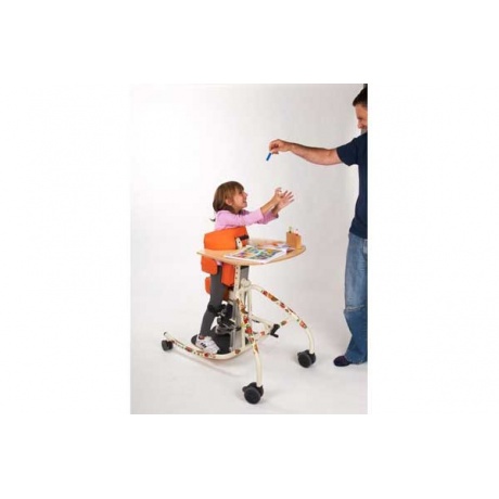 Вертикализатор для взрослых и детей с ДЦП Armed Fumagalli Robin Размер 1 цвет оранжевый с универсальным столиком - фото 6