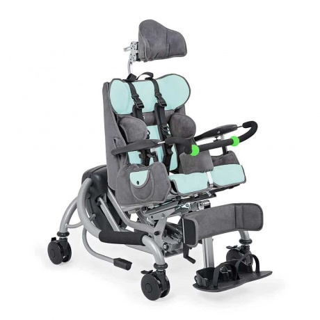 Кресло-коляска Armed для детей с ДЦП Fumagalli Mitico Simple High-low размер M голубой - фото 5