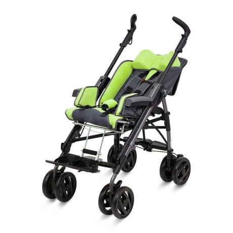 Коляска-трость инвалидная для детей с ДЦП Armed Fumagalli Pliko цвет зеленый - фото 3