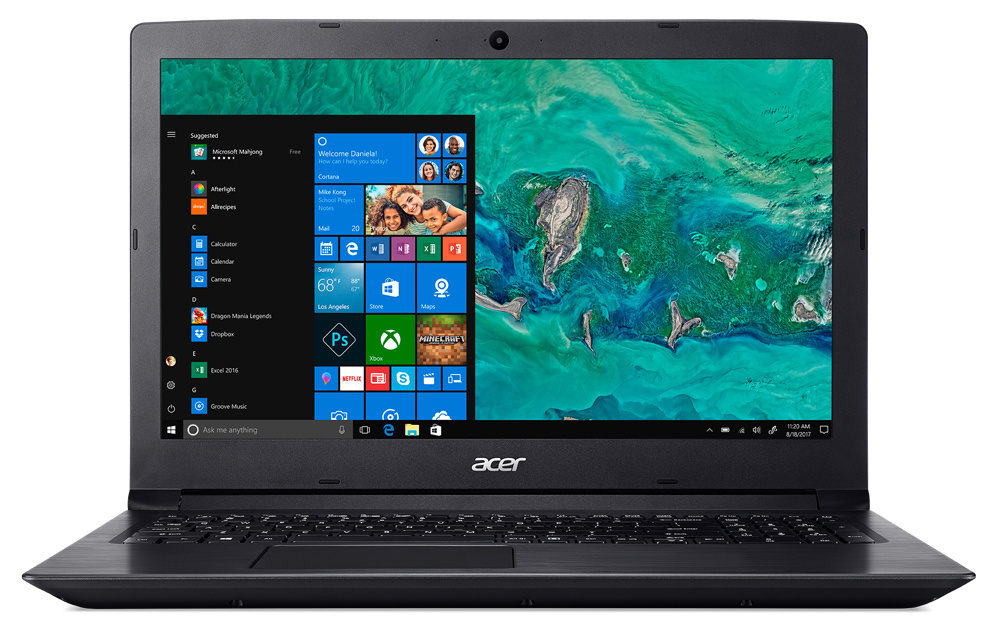 Ноутбук Acer Aspire A315-41-R03Q Ryzen 3 2200U black NX.GY9ER.001 - фото 1