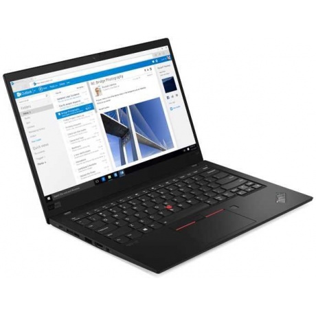 Ноутбук Lenovo ThinkPad X1 Carbon Core i7 8565U black (20QD0037RT) - фото 1
