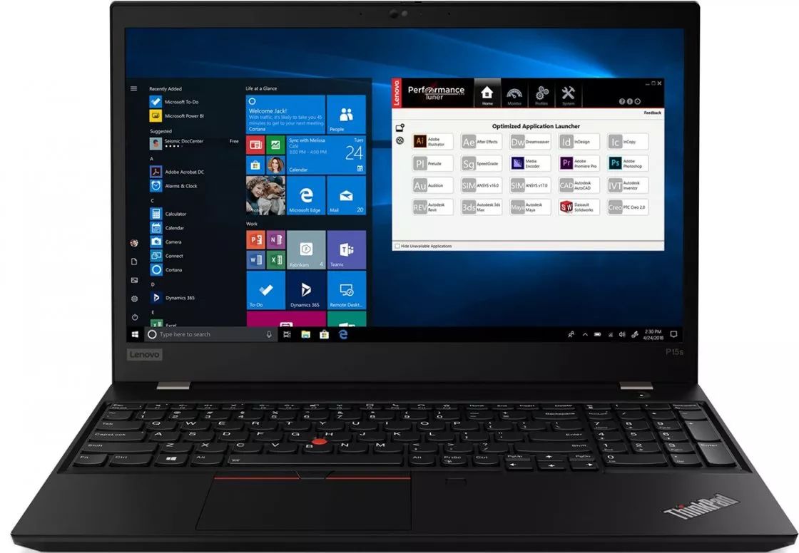 

Ноутбук Lenovo ThinkPad P15s (20T40043RT), Чёрный