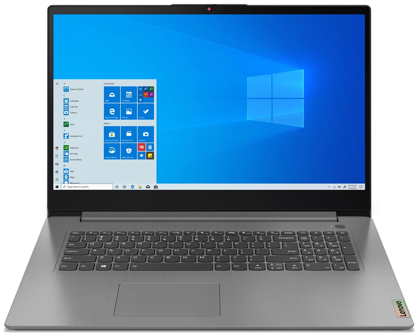 

Ноутбук Lenovo IdeaPad 3 17ITL6 (82H9003QRU), Серый