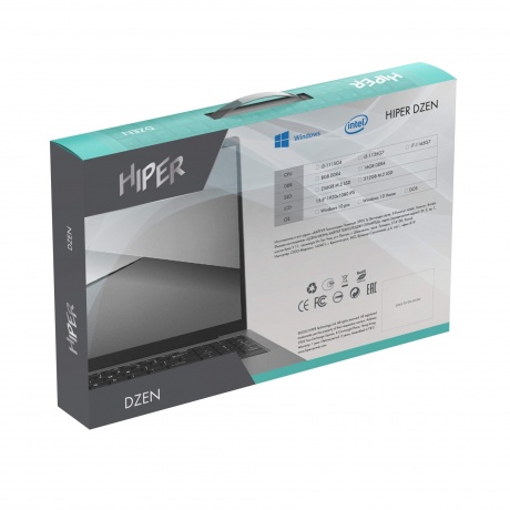 Ноутбук Hiper Dzen N1567RH silver (X1H1481S) - фото 10