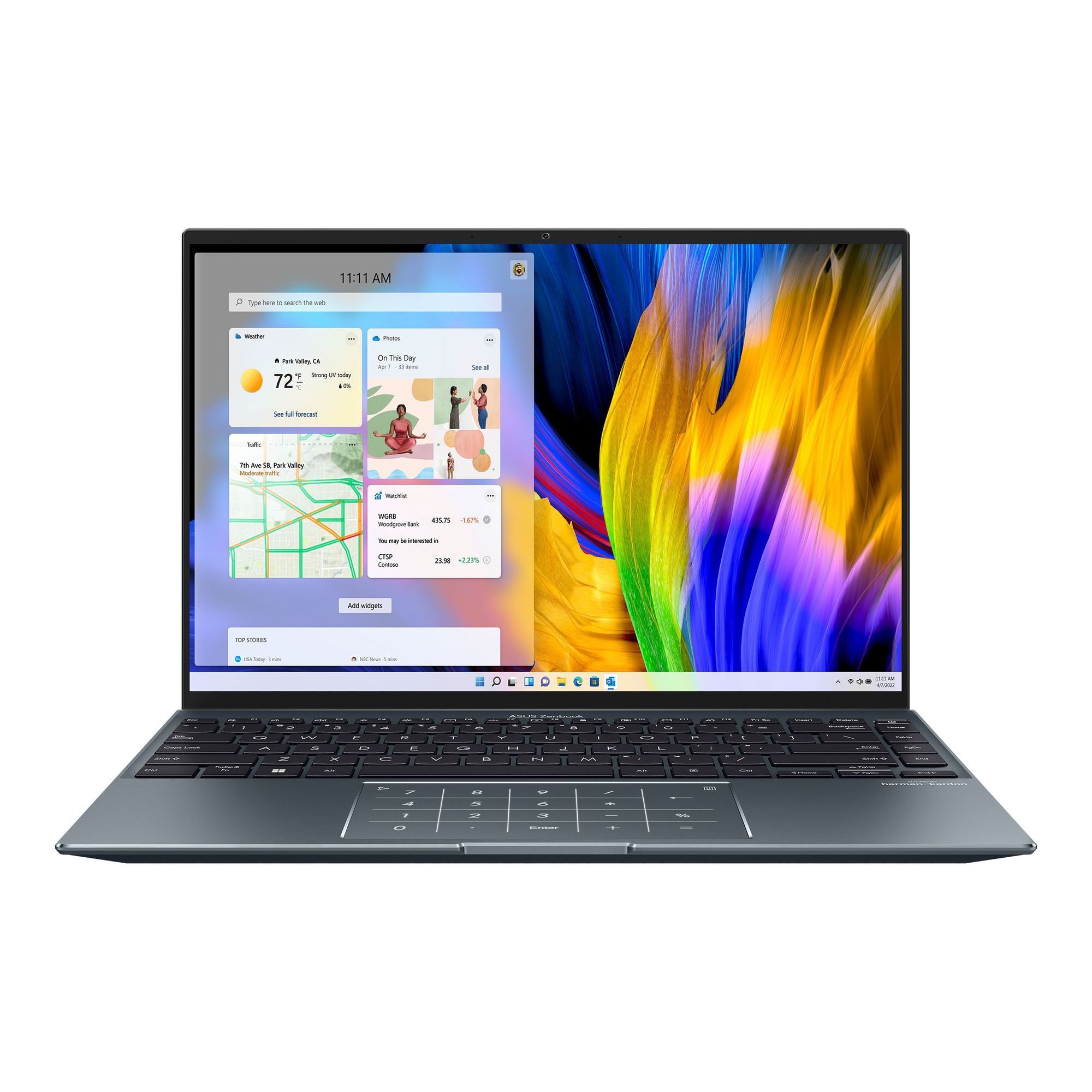 Ноутбук Asus Zenbook 14X OLED UX5401ZA-KN195 Grey (90NB0WM1-M00A70)