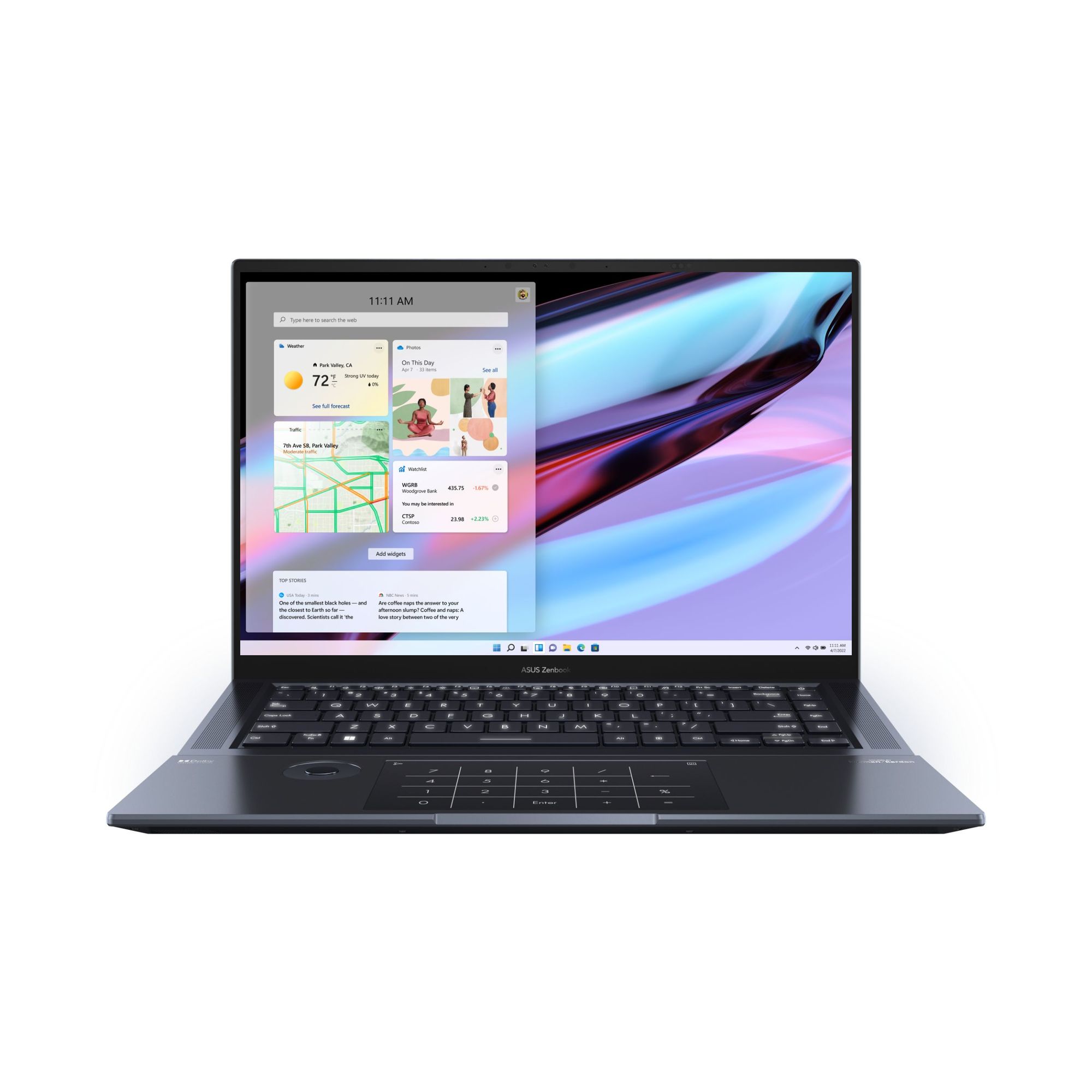 Ноутбук ASUS UX7602VI-MY034X 16 3.2K OLED 550N 120Hz/Touch/i9-13900H/32GB/2TB SSD/RTX 4070 8GB/W11/Tech Black* ноутбук asus fx517zc hn098w w11 black 90nr09l3 m00ef0