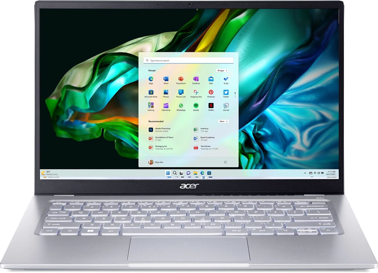Ноутбук Acer Swift Go 14 14SFG14-41 Silver (NX.KG3CD.003) ноутбук acer swift sf314 43 r3qt nx ab1er 00u 14