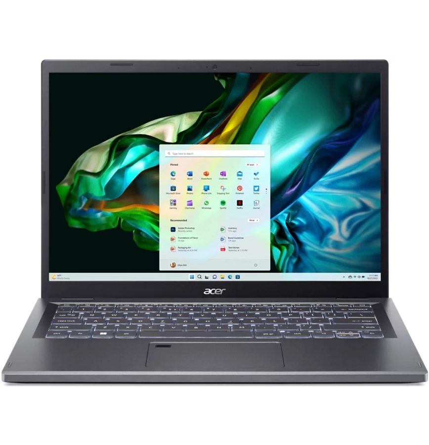 Ноутбук Acer Aspire 5 14 14A514-56M Iron (NX.KH7CD.006) шлейф матрицы для ноутбука acer aspire one 522 40 pin