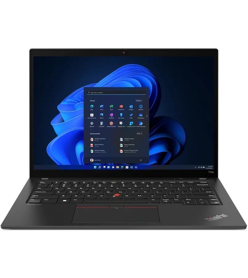 

Ноутбук Lenovo ThinkPad T14s Gen3 black (21BR001ERT), Чёрный