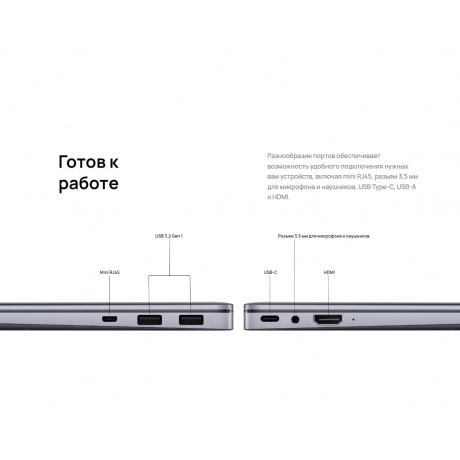 Ноутбук Huawei MateBook 14&quot; B5-430(KLVDZ-WFE9) Space Grey (53013FCQ) - фото 18